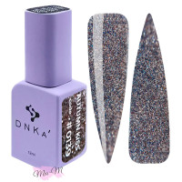 Гель-лак для нігтів DNKa' Gel Polish Autumn Kiss №0139 з вітражним ефектом рожево-сріблястий, 12 мл