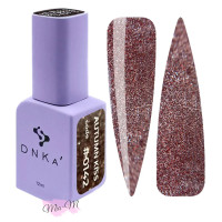Гель-лак для нігтів DNKa' Gel Polish Autumn Kiss №0142 з вітражним ефектом червоно-коричневий, 12 мл