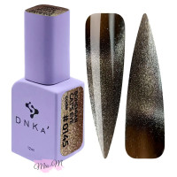 Гель-лак для нігтів DNKa' Gel Polish Bohemian Cat Eye №0145 котяче око молочний шоколад з шиммером, 12 мл