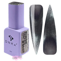 Гель-лак для нігтів DNKa' Gel Polish Bohemian Cat Eye №0147 сіро-фіолетовий з шиммером, 12 мл