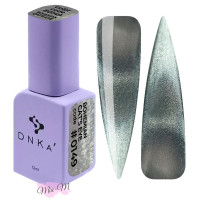Гель-лак для нігтів DNKa' Gel Polish Bohemian Cat Eye №0149 сіро-блакитний з шиммером, 12 мл