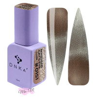Гель-лак для нігтів DNKa' Gel Polish Bohemian Cat Eye №0151 бежево-коричневий з шиммером, 12 мл