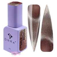 Гель-лак для нігтів DNKa' Gel Polish Bohemian Cat Eye №0154 темний рожево-персиковий з шиммером, 12 мл