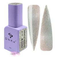 Гель-лак для нігтів DNKa’ Gel Polish 1000&1 Night №0161 котяче око світловідбиваючий сріблястий, 12 мл