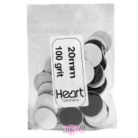Сменные файлы для педикюрного диска Heart Germany М 20 мм 100 грит (50 штук)