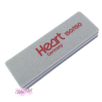 Баф-шліфувальник для нігтів прямокутний Heart Germany 150/150 грит