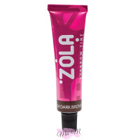 Фарба для брів із колагеном Zola Dark Brown №04 темно-коричнева, 15 мл