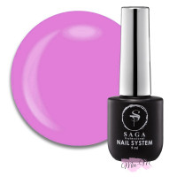 Камуфляжна кольорова база для нігтів Saga Professional Color Base №02 лілово-рожева, 9 мл