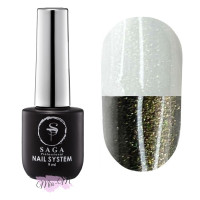 Топ із шиммером Saga glitter gold 9 мл, № 6