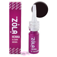 Хна для брів Zola "Темно-коричнева" 10 г