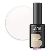 Камуфлююча кольорова база для нігтів Adore Professional French Base №09 молочна, 8 мл