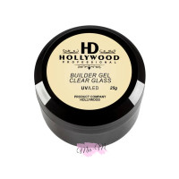 Конструюючий гель Hollywood Builder Gel Clear Glass прозорий, 25 мл