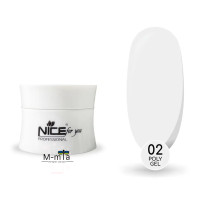 Акрил гель Nice Pure white 15 мл