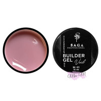 Гель для нарощування Saga Builder gel 15 мл №1