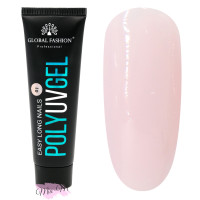 Полігель Global Fashion Poly UV Gel №01 світло-рожевий, 30 мл