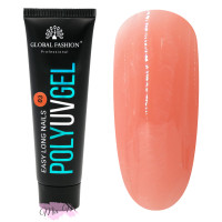 Полігель Global Fashion Poly UV Gel №03 помаранчевий, 30 мл