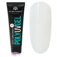 Полігель Global Fashion Poly UV Gel №09 прозорий, 30 мл