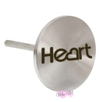 Педикюрний диск-основа металева Heart Germany, діаметр 20 мм