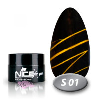 Гель фарба павутинка Nice 5 мл, S 01