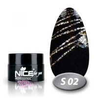 Гель фарба павутинка Nice 5 мл, S 02