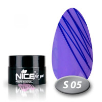 Гель фарба павутинка Nice 5 мл, S 05