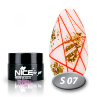 Гель фарба павутинка Nice 5 мл, S 07