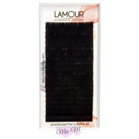 Вії для нарощування Lamour чорні 0.10 C 10 мм