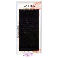 Вії для нарощування Lamour чорні 0.085 С 13 мм