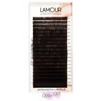 Вії для нарощування Lamour Dark Chocolate MIX 0.07 R (7-12)