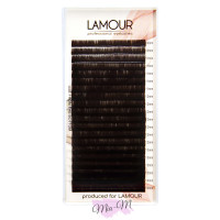 Вії для нарощування Lamour Dark Chocolate MIX 0.05 D (10-14)