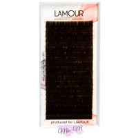 Вії для нарощування Lamour Dark Chocolate 0.07 R 7 мм