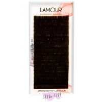Вії для нарощування Lamour Dark Chocolate 0.07 R 10 мм