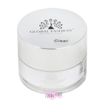 Акрилова пудра для нігтів Global Fashion Acrylic Powder Clear прозора, 15 г