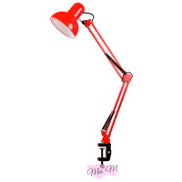 Лампа настільна на струбціні Desk Lamp червона