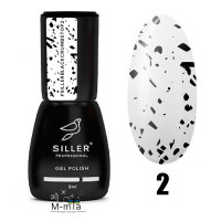 Топ з шиммером Siller Black Crumbs 8 мл, № 2