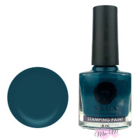 Лак-фарба для стемпінгу Saga Professional Stamping Paint №18 діамантовий зелений, 8 мл