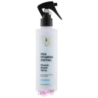 Відновлюючий спрей для волосся "Сила вітамін" Clever Hair Cosmetics 3D Line Viva Vitamina Coctail Repair Spray, 250 мл