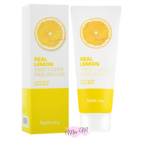 Гель-пілінг освітлюючий з екстрактом лимона FarmStay Real Lemon, 100 мл
