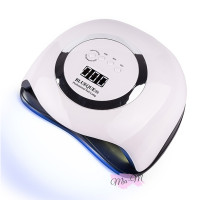 Лампа для нігтів LED/UV SUN BQ-V1 Silver 168 Вт біла зі сріблястою вставкою