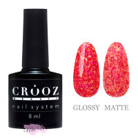 Гель-лак Crooz Blaze Gel №1 кораловий з поталлю, 8 мл