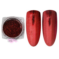 Втирання для нігтів дзеркальне Global Fashion mirror red №В08