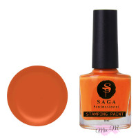 Лак-фарба для стемпінгу Saga Professional Stamping Paint №14 помаранчевий, 8 мл