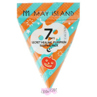 Заспокійлива нічна маска для обличчя з гарбузом May Island 7 days Secret Healing Pumpkin, 3 г