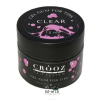 Гель-жуйка для гелевих типс та об'ємних дизайнів Crooz Gum Gel, 15 мл