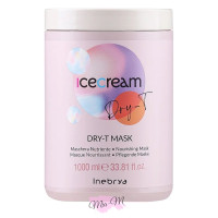 Зволожуюча маска для сухого, кучерявого та пошкодженого волосся Inebrya Ice Cream Dry-T Mask, 1000 мл