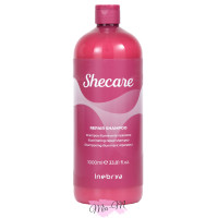 Відновлюючий шампунь для сухого та пошкодженого волосся Inebrya Shecare Repair Shampoo, 1000 мл