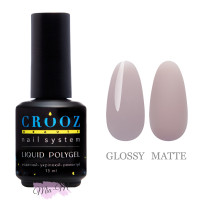 Рідкий полігель Crooz Liquid Polygel №3 сіро-бежевий, 15 мл