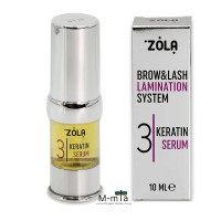 Склад для ламінування брів Zola №3 Keratin serum 10 мл