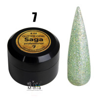 Гель краска Saga Galaxy glitter opal 8 мл, № 7