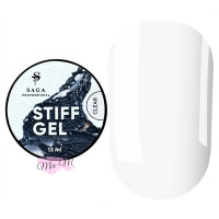 Гель-желе для наращивания ногтей Saga Professional Stiff Gel Clear прозрачный, 13 мл